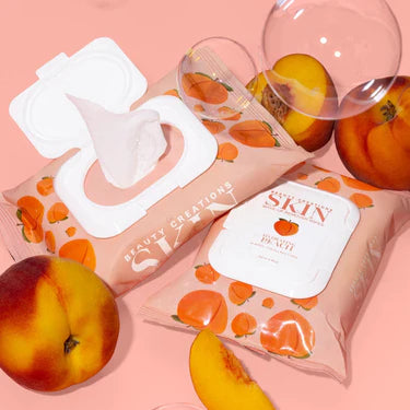 Beauty Creations peach wipes